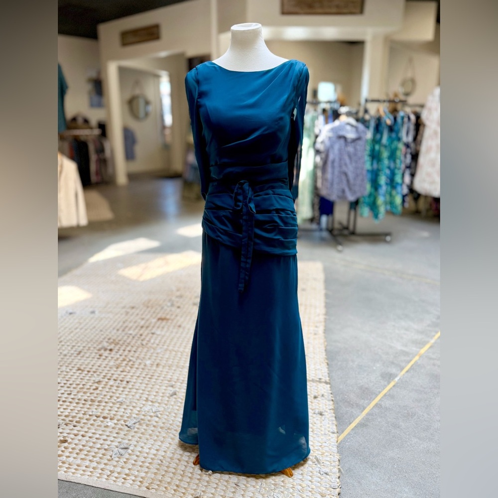 Chic Teal Maxi Dress